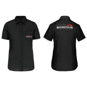 Chemise Femme légère à Manches Courtes ClickAndBuyAuto.fr