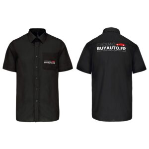 Chemise Homme légère à Manches Courtes ClickAndBuyAuto.fr