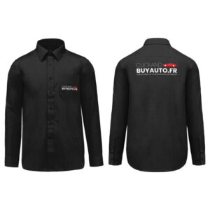 Chemise Homme légère à Manches Longues ClickAndBuyAuto.fr