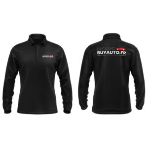 Polo Homme Manches Longues ClickAndBuyAuto.fr