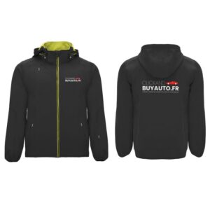 Veste Softshell Contrastée avec capuche ClickAndBuyAuto.fr